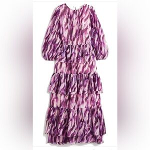 HM ruffle chiffon dress